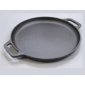 Zwei Ohren Runde Gusseisen 14 Zoll Pizza Pan